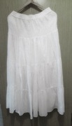 Seven Lemon biała bawełniana zwiewna spódnica L/XL/XXL oversize nowa