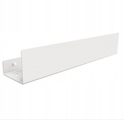 Półka pod prysznic 40 cm stal nierdzewna biała minimalistyczna - 2szt