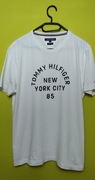 Koszulka t-shirt  2yk Tommy Hilfiger  biała z big logo organic cotton 100