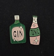 Przypinka pin button gin & tonic