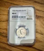 II RP - 1 złoty 1925 Londyn - NGC MS61