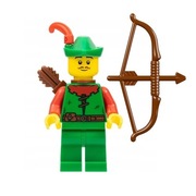 Minifigurka LEGO Forestman Robin Hood + DUŻY ŁUK