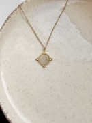 naszyjnik labradoryt labradorytem stal nierdzewna chirurgiczna stali