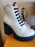 Buty damskie skórzane białe rozmiar 39