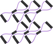 Zestaw 6 sztuk elastycznych opasek oporowych TPE fitness pilates trening