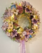 Jesienny Wianek na Drzwi -  LED - duży 45cm