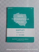 mapa topograficzna polski 1:10000 N-34-49-C-d-4 | kartuzy
