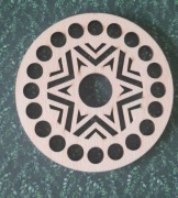 Baza dno koszyka spód koło 10cm makrama wzór 18kosz10