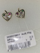 Zlote Kolczyki listki Apart 