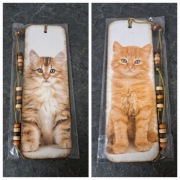 Zakładka do książki koty dwustronna decoupage