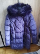 Kurtka damska zimowa rozm. 46 fioletowo- śliwkowa