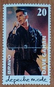 Dave Gahan / Depeche Mode - znaczek pocztowy z czasopisma BRAVO z 1988r