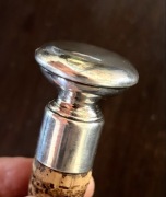 WMF - Piękna posrebrzana zatyczka do butelki - struś 1880r