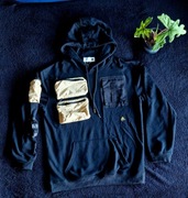 Bluza Jack Cactus Techwear Streetwear Hoodie L Black Beige