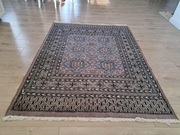 Śliczny wełniany ręcznie tkany pakistański dywan Buchara 127x160cm