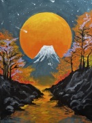 Obraz Magiczna noc z księżycem i gwiazdami”