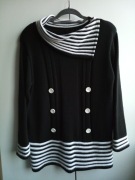 Black&White * Sweter z wysokim golfem * 40/42 