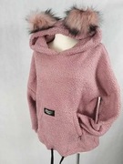 By o la la ..! Ciepła bluza z uszami pomponami