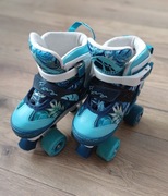 Wrotki Meteor Flora Niebiesko Biało Zielone Rozmiar 31-34 24377 B-100