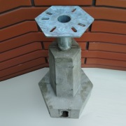 Fundament (stopa żelbetowa) Z25/H160/3/M10 - lampy, pergole, wiaty, słupy