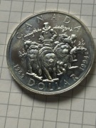 Kanada 1 dolar Ostatnia ekipa północnego psiego patrolu 1994