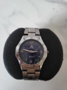 Vintage AR Quartz  H1284 34 mm Srebrna Bransoleta Klasyk Basic Unisex 