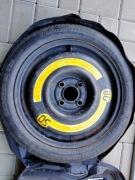 Koło dojazdowe 4 x 100 Vw Up, Citigo, Polo, Fabia, Ibiza + pokrowiec