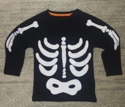 Koszulka 2-3 lata Nowa Halloween Kościotrup