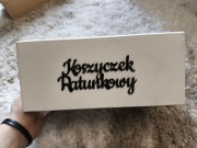 Koszyczki ratunkowe weselne + zestaw do księgi gości + ozdobny długopis