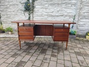 Mahoniowe biurko PRL renowacja