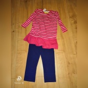 F&F Komplet tunika i legginsy Rozmiar 6-9mcy 74cm