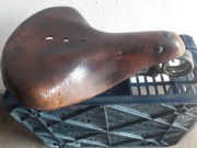 Skórzane, męskie, sygnowane siodło do zabytka !