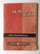 Instrukcja obsługi SEAT 850 w jez. niemieckim