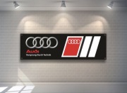 Baner plandeka Audi Motorsport 150x60cm rs3 rs sline audi sport