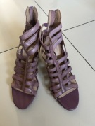 Skórzane wrzosowe sandałki na korku 38 5 Th Avenue