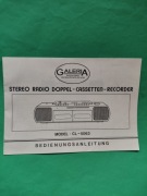Broszura Stereo radio model CL 5063