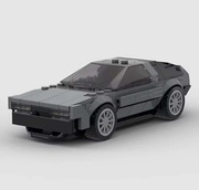 Klocki wzór LEGO DMC DELOREAN Autko Samochodzik Prezent wyścigowy Pudełko