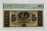 USA 5 dolarów 1850 PMG 64