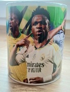 Nowy Kubek Ceramiczny Vinicius Jr. Prezent dla kibica piłki nożnej Madryt 