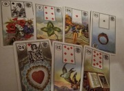 Wróżba z kart Lenormand , cały rozklad , interpretacja przyszłości. 