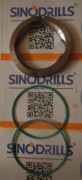 Pierścień + O-Ring do GSE-DHD350 DTH młot dolny (5”) x 2 3/8” API Reg pin.