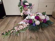 Kompozycja wiazanka stroik nagrobna obciazona 