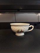 Dekoracyjna filiżanka retro z motywem romantycznym