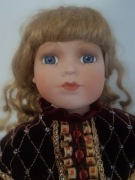 Lalka porcelanowa sygnowana ALBERON  42 cm  vintage 