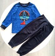 C&A Zimowa PIŻAMA 116 Ciepła welurowa bawełniana chłopięca na zimę IDEAŁ