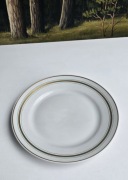 Ćmielów 6x talerzyk deserowy większy PRL porcelana vintage złocenia
