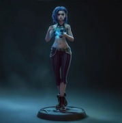 Figurka druk 3D żywica " Broken Jinx - F831 "- 120 mm
