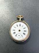 Zegar Kieszonkowy Antyk Spiral Breguet 15 Rubis Srebro