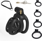 Klatka na pas cnoty SeLgurFos Cobra-B1 z 4 pierścieniami dla mężczyzn 