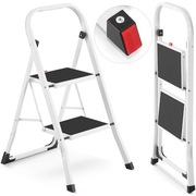 Drabina domowa lekka składana stalowa drabinka schodki 2 stopnie HIGHER BI
